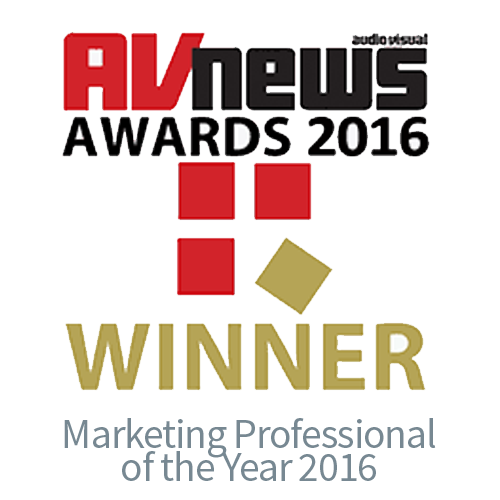 AV News Awards 2016 Marketing Professional  of the Year - CIE AV Solutions